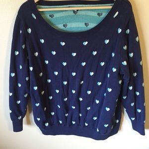 Heart Print Sweater