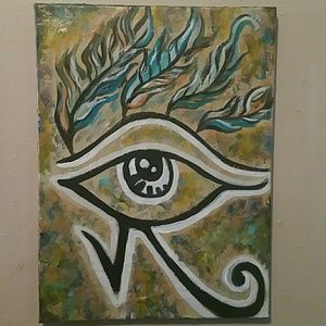 The Eye of Horus colorful painting