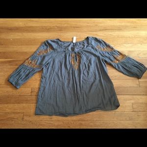 Floreat Peasant Blouse Anthropologie Size 0