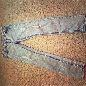 Size 13 gray wash skinny jeans