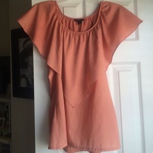 Banana republic dark coral short sleeve top