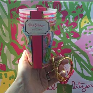 Lilly Pulitzer Bangles and Tumblers