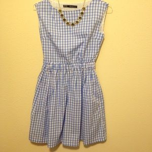 ⚡Sale⚡️Gingham fit and flare dress