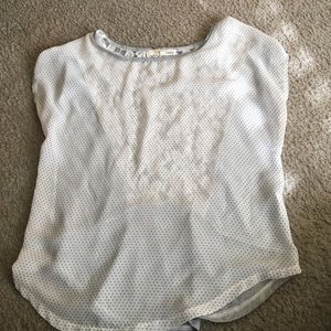 Polka dot and lace top