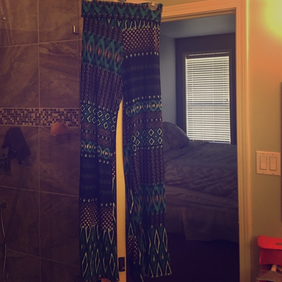 Palazzo print pants size small
