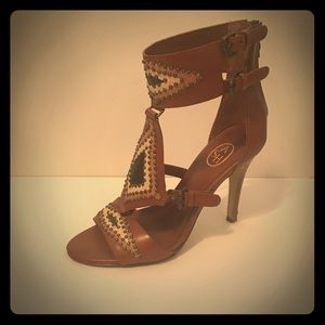 ASH Cognac leather High heel sandal