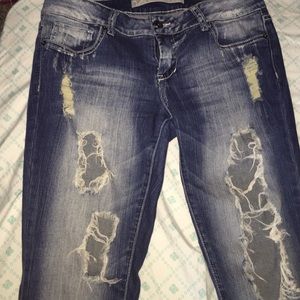 Destroyed Distressed Jeans Size 9