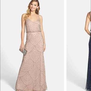 Adrianna Papell Beaded Blouson Gown