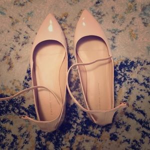 Zara basic nude flats