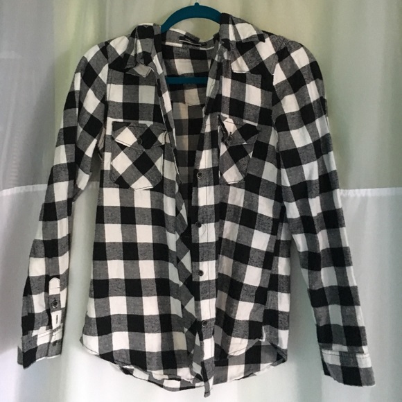 Button up checkered flannel
