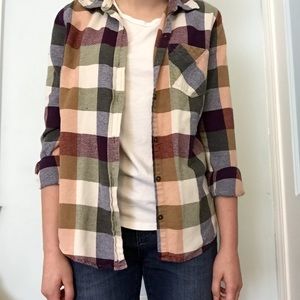 F21 plaid button down
