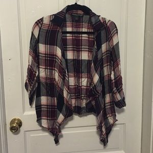 Plaid cardigan
