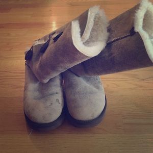 UGG Australia tall boots with button detail
