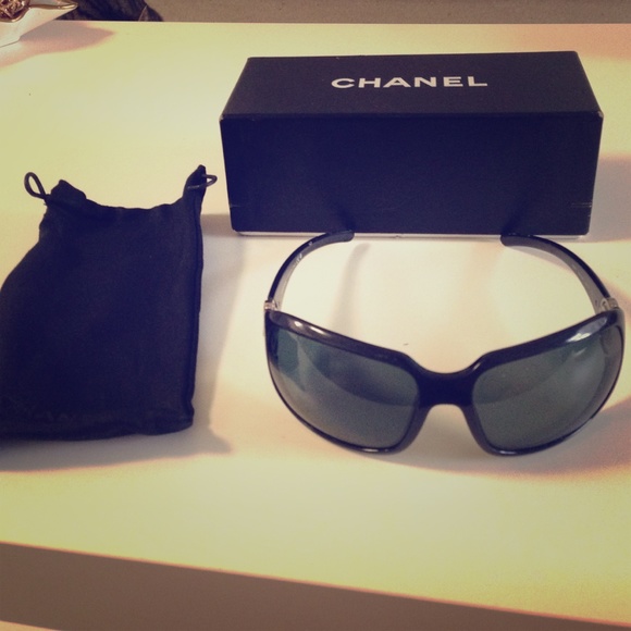 Black Chanel sunglasses