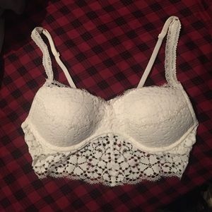 ⚡️flash sale⚡️Cream Lace Detail Bralette