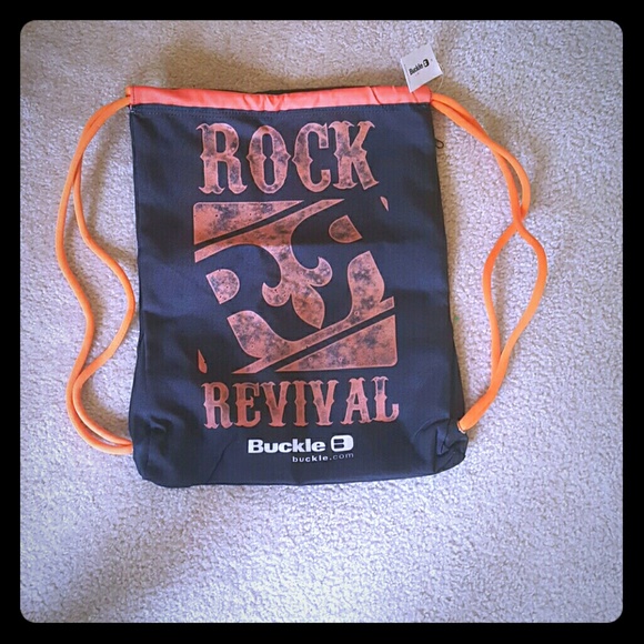 Rock revival drawstring bag