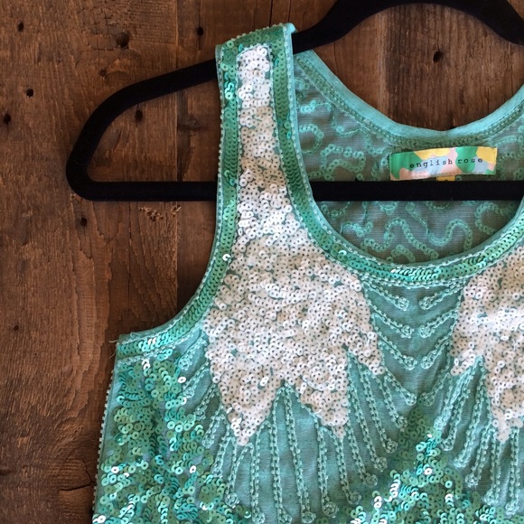 Gorgeous Fully-Beaded/Sequined Statement Crop