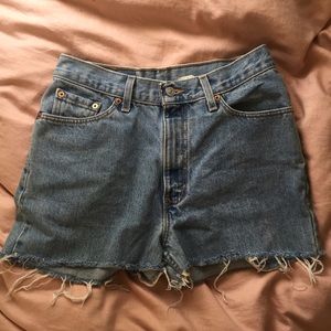 Levi's high waisted shorts