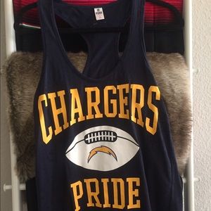 VS pink chargers tank top