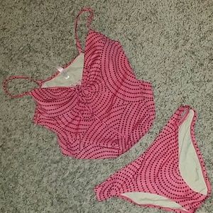 Polka dot tankini