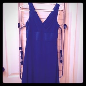 J crew Sophia silk chiffon dress vintage blue 6P