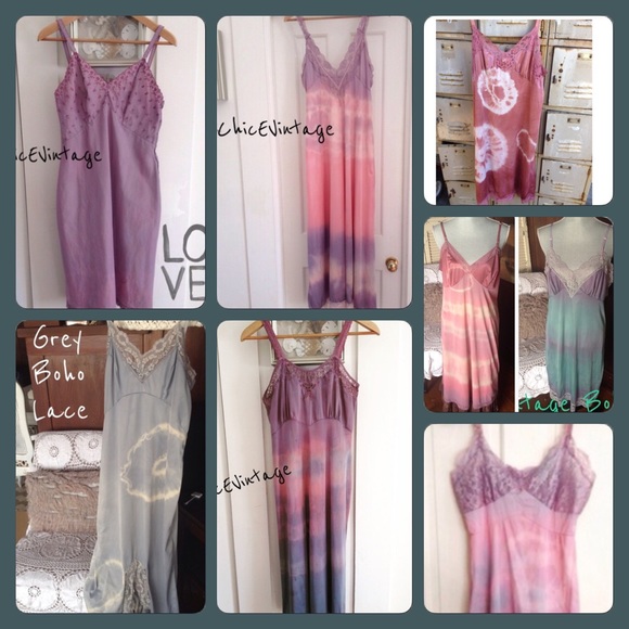Bohemian Vintage Slip Dresses - Picture 3 of 4