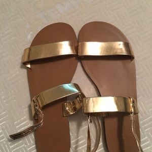 Gold sandals