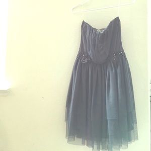 American rag chiffon charcoal dress