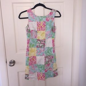 Lilly Pulitzer printed patch work shift