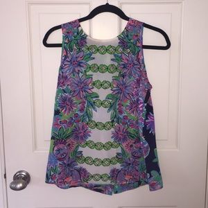 Lilly Pulitzer 100% silk tank top