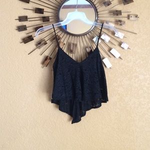 ⚾️SALE⚾ Black Sparkly Crop Top