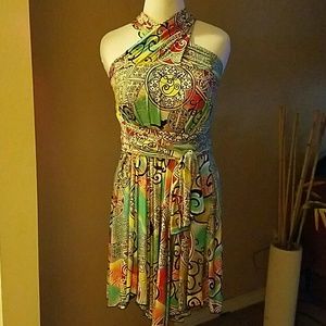 8 way convertible jersey dress. L, 12