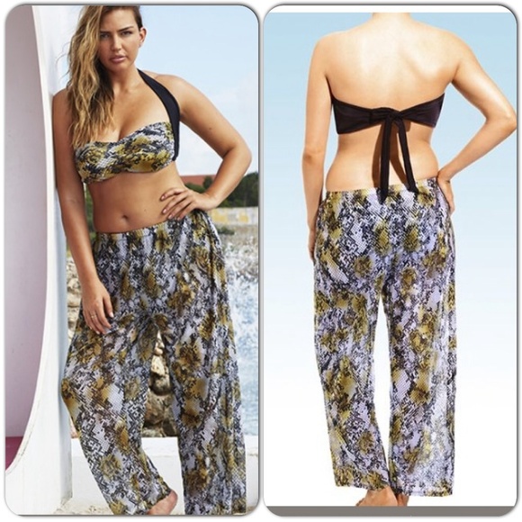 plus size beach cover up pants