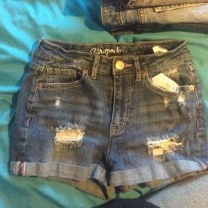 High waisted aero shorts