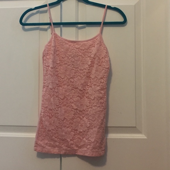 Pink lace tank - Picture 1 of 2