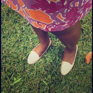 Gold loafers with rhinestones size 6.5