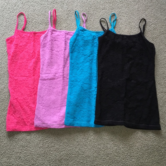 Lace flower cami bundle
