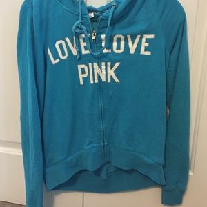 Blue Vitoria secret hoodie
