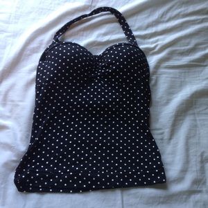 POLKA DOT HALTER TOP