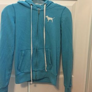 Blue Vitoria secret hoodie