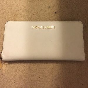 Michael Kors white wallet