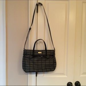 Kate spade purse with patent leather bow/handles