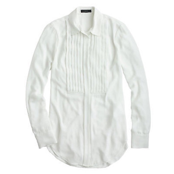 J Crew drapey tuxedo top