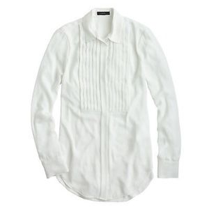 J Crew drapey tuxedo top
