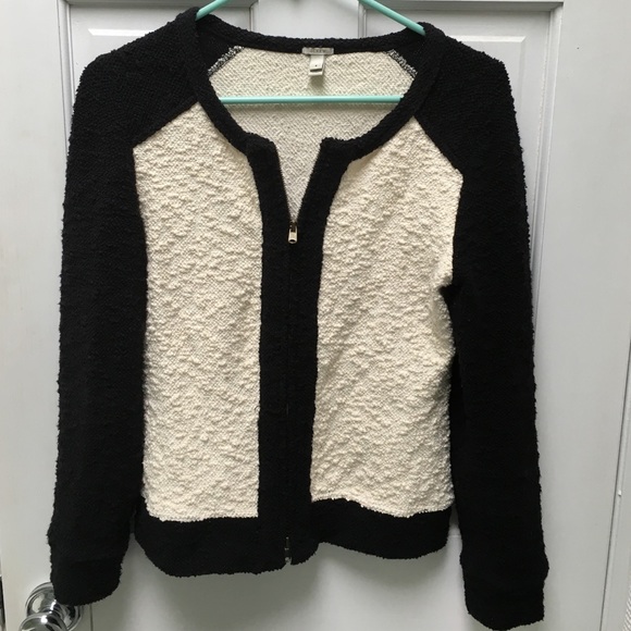 J. Crew color block sweater jacket - Picture 2 of 3