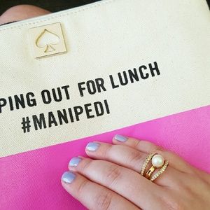 Kate Spade Purely Pearly Pave Crystal Ring