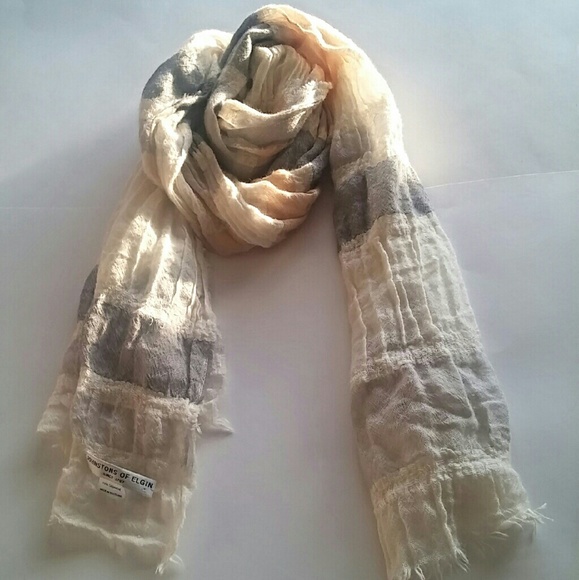 *BLACK FRIDAY SALE* 100% cashmere neutral scarf