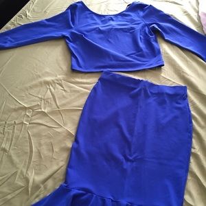 Mermaid Skirt and Crop Top Bebe Outfit