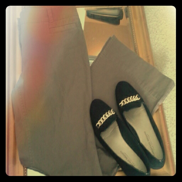 Petite khaki pants