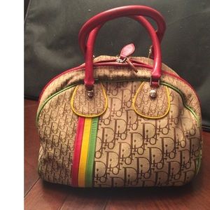 Dior Rasta Bowling Bag Style Purse